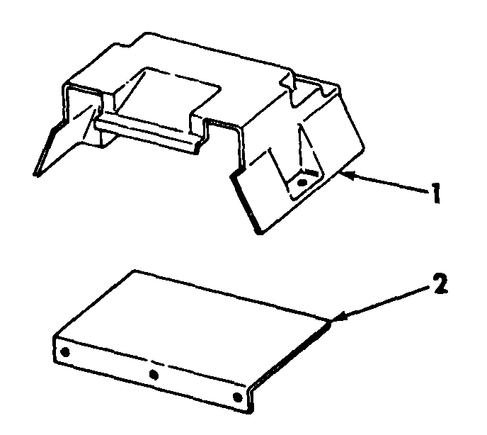 Battery Tray Diagram and Parts List for CUB185  Cub Cadet Lawn Tractor
